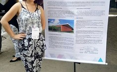 Discente Laís Regina dos Santos de Oliveira, premiada em terceiro lugar na categoria pôster, ENEBD 2018, Rio de Janeiro - RJ.