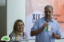 Profa. Rosaline Mota (UFAL) e Prof. Marcello Bax (UFMG), XIX ENANCIB, Londrina, 2018.