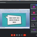 Recepção aos feras do Curso de Biblioteconomia no semestre 2021.1