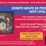Convite Grupo de Pesquisa de Ética e Filosofia Política da UFAL - GEFP 2025