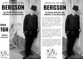 Reinício das atividades do grupo de estudos sobre "As Duas Fontes da Moral e da Religião", de Bergson