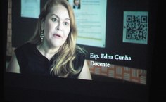 Na ocasião, vídeo com depoimento de colegas de trabalho foi exibido. - Foto: Reprodução (Marcelino Freitas Neto)