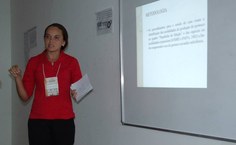 Mirian apresentou trabalho desenvolvido em Pibic