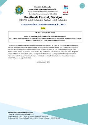 Edital nº 02/2021 - ICHCA/UFAL