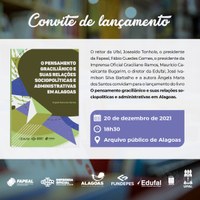 Convite para  lançamento de livro