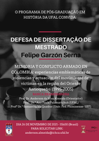 Defesa de Dissertação - Felipe Garzón Serna