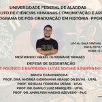 Defesa de Dissertação - Israel Oliveira de Moraes