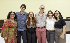 Docentes na solenidade de abertura