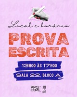Prova escrita nesta sexta-feira (16): confira local e horário