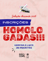 Processo seletivo 2026: homologação das inscrições