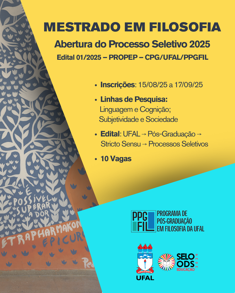Cartaz - Processo Seletivo 2025 (PPGFIL) (Post para Instagram (45)).png