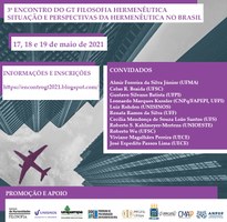 3º Encontro do GT de Filosofia Hermenêutica - ANPOF - abertas as inscrições para ouvintes