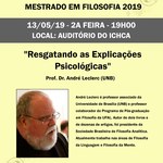 Aula inaugural - mestrado em Filosofia 2019