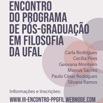 III Encontro do PPGFIL-UFAL