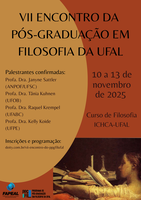 VII Encontro do Programa de Pós-Graduação em Filosofia da UFAL