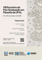 VIII Encontro do Programa de Pós-Graduação em Filosofia da UFAL