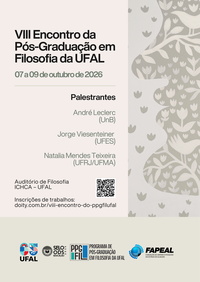 VIII Encontro do Programa de Pós-Graduação em Filosofia da UFAL